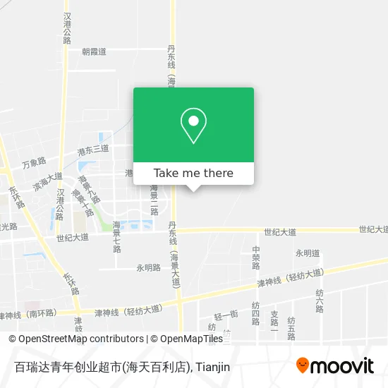 百瑞达青年创业超市(海天百利店) map