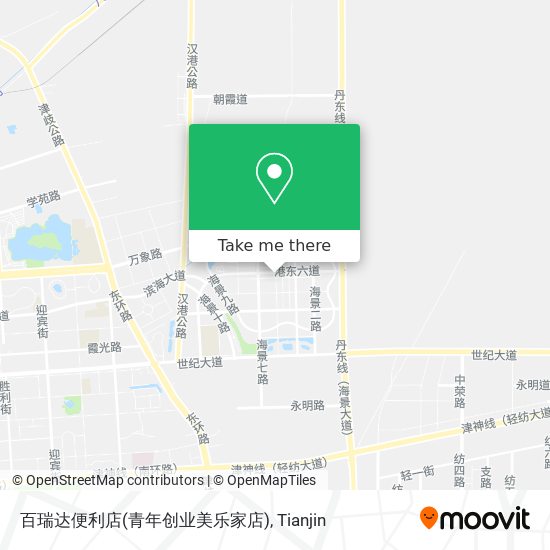 百瑞达便利店(青年创业美乐家店) map