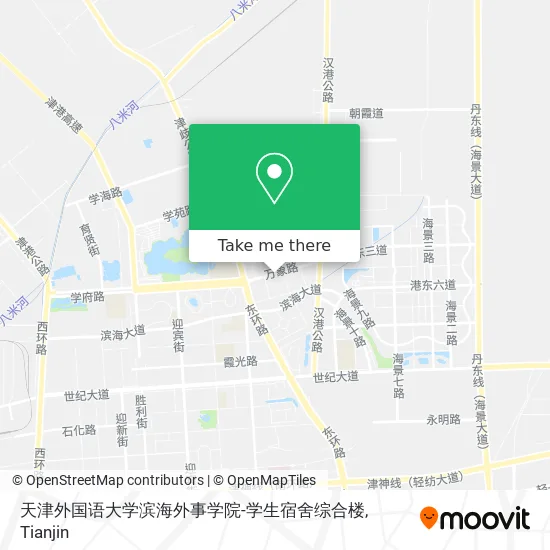 天津外国语大学滨海外事学院-学生宿舍综合楼 map