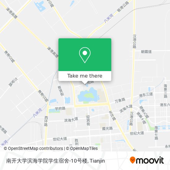 南开大学滨海学院学生宿舍-10号楼 map