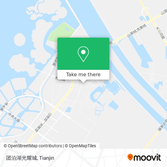 团泊湖光耀城 map