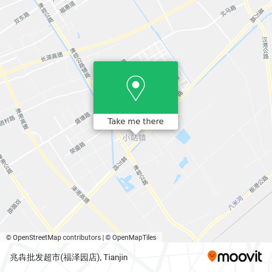 兆犇批发超市(福泽园店) map