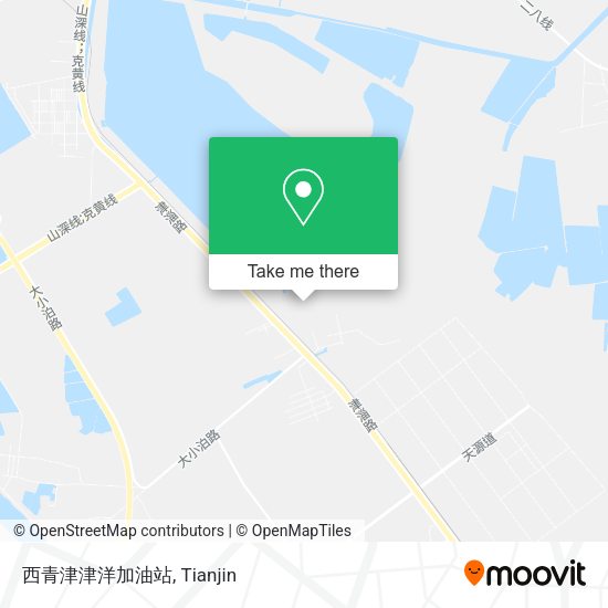 西青津津洋加油站 map