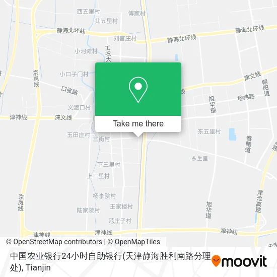 中国农业银行24小时自助银行(天津静海胜利南路分理处) map