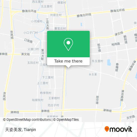 天姿美发 map