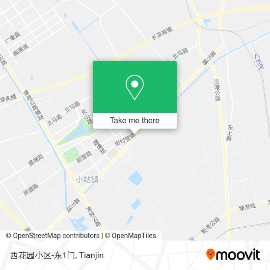 西花园小区-东1门 map