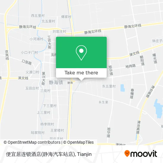便宜居连锁酒店(静海汽车站店) map