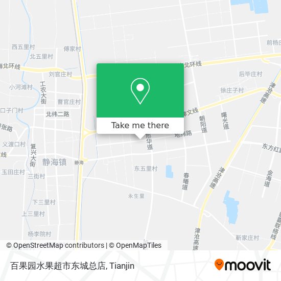 百果园水果超市东城总店 map