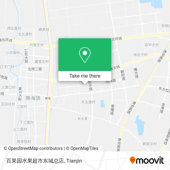 百果园水果超市东城总店 map