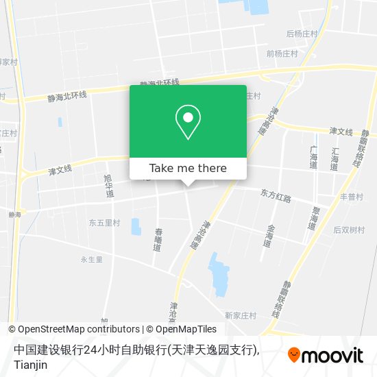 中国建设银行24小时自助银行(天津天逸园支行) map