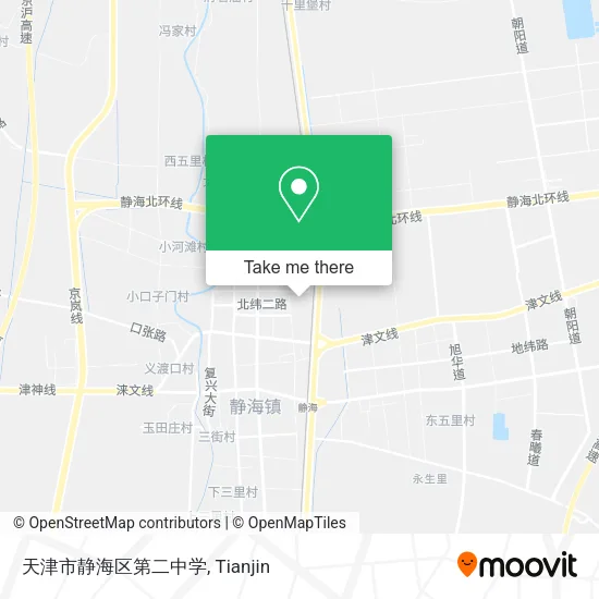 天津市静海区第二中学 map