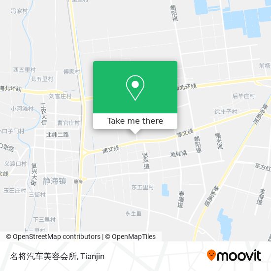 名将汽车美容会所 map