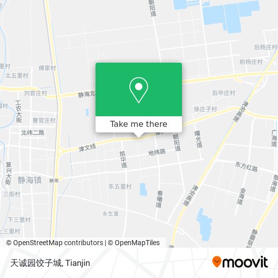 天诚园饺子城 map