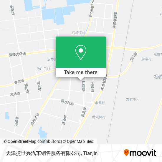 天津捷世兴汽车销售服务有限公司 map