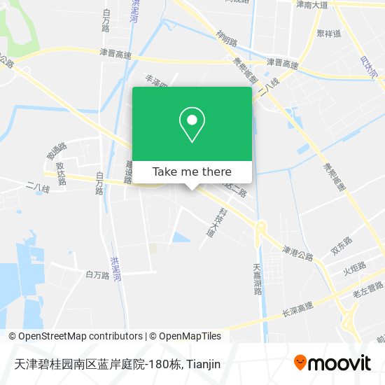 天津碧桂园南区蓝岸庭院-180栋 map