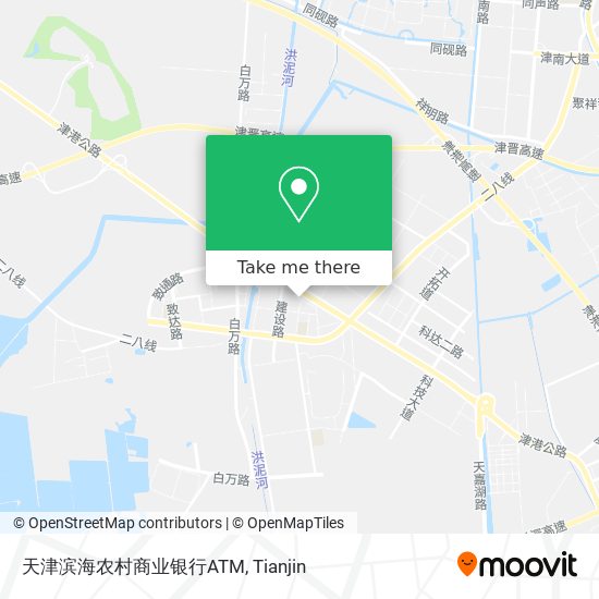天津滨海农村商业银行ATM map
