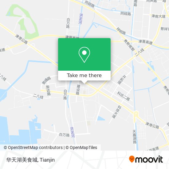华天湖美食城 map