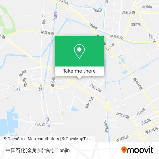 中国石化(金角加油站) map