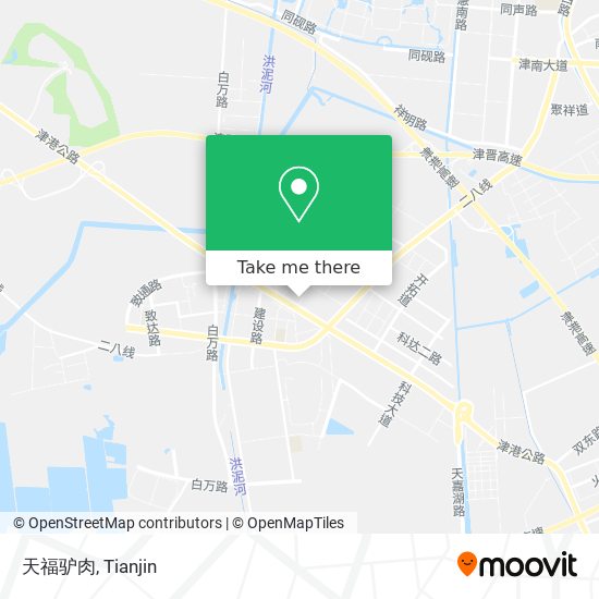 天福驴肉 map