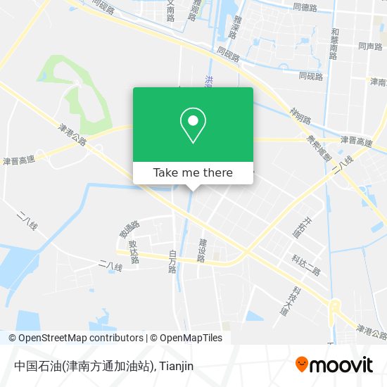 中国石油(津南方通加油站) map
