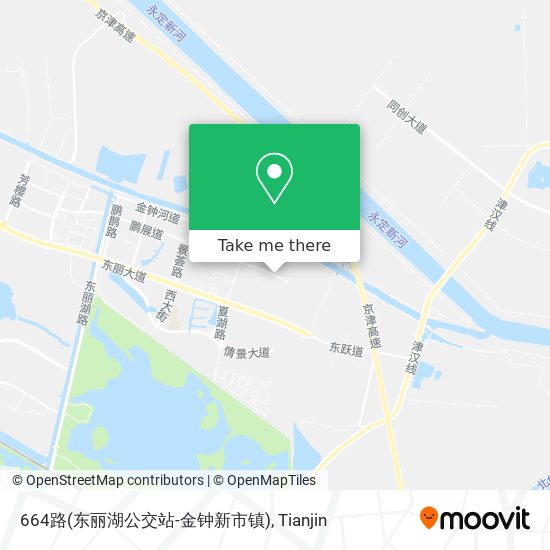 664路(东丽湖公交站-金钟新市镇) map