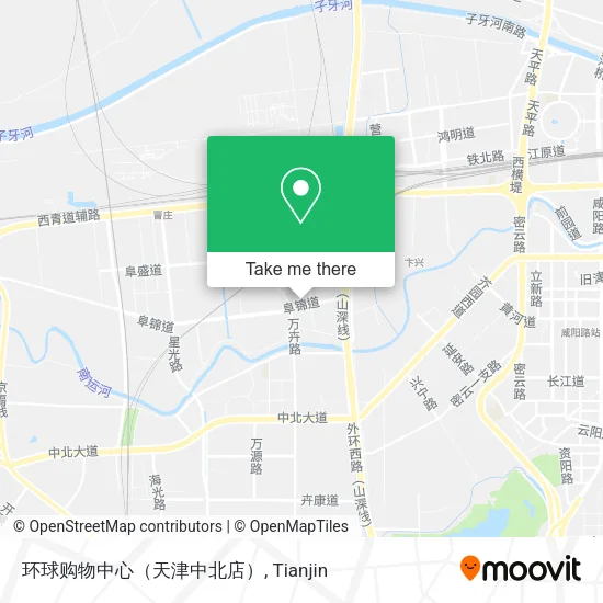 环球购物中心（天津中北店） map