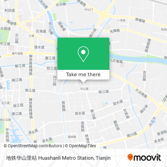 地铁华山里站 Huashanli Metro Station map