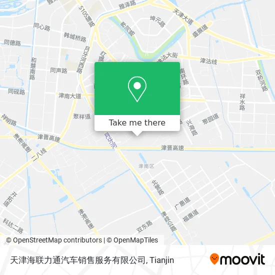 天津海联力通汽车销售服务有限公司 map