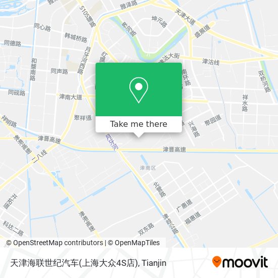 天津海联世纪汽车(上海大众4S店) map