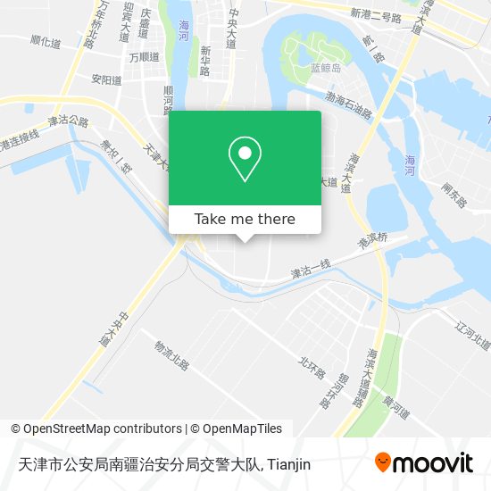天津市公安局南疆治安分局交警大队 map