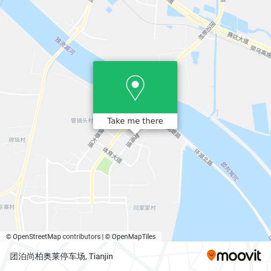团泊尚柏奥莱停车场 map