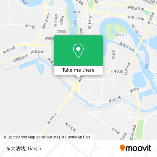 东大沽站 map