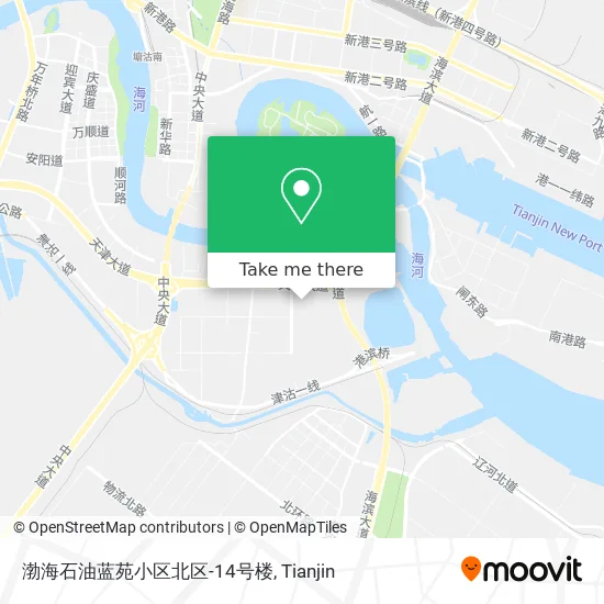 渤海石油蓝苑小区北区-14号楼 map