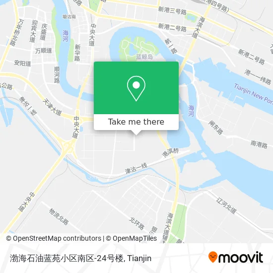 渤海石油蓝苑小区南区-24号楼 map
