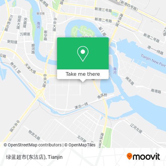 绿蓝超市(东沽店) map