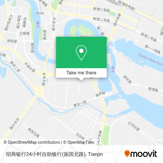 招商银行24小时自助银行(振国北路) map