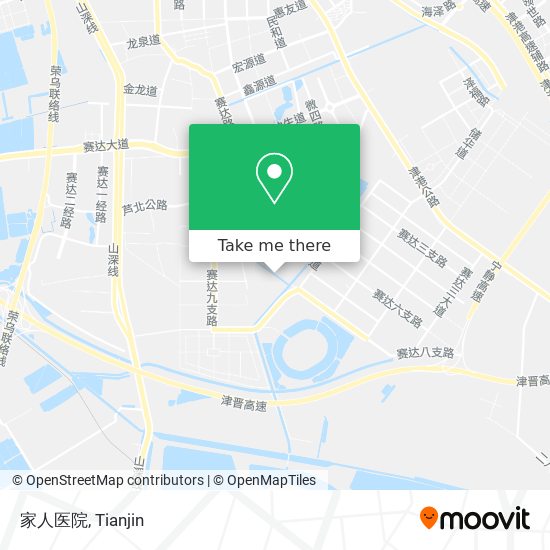 家人医院 map