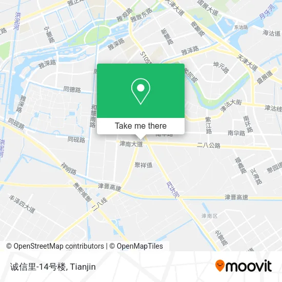 诚信里-14号楼 map