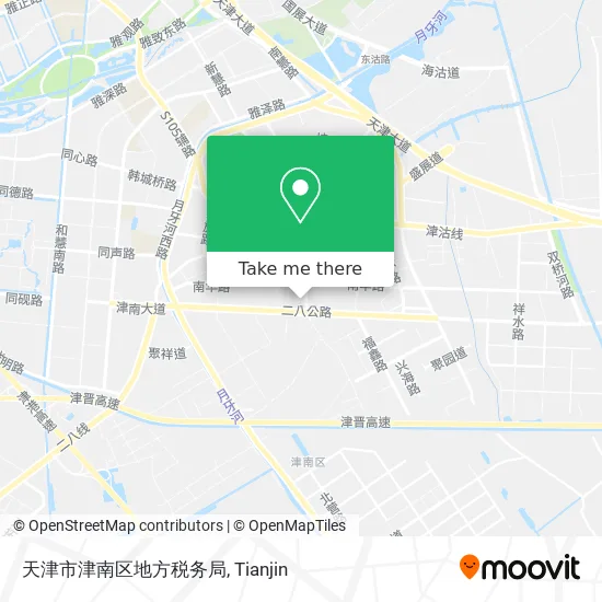 天津市津南区地方税务局 map