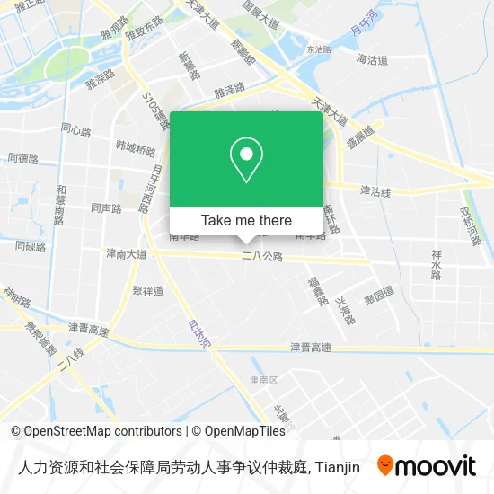 人力资源和社会保障局劳动人事争议仲裁庭 map