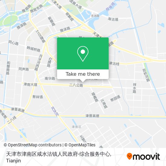 天津市津南区咸水沽镇人民政府-综合服务中心 map