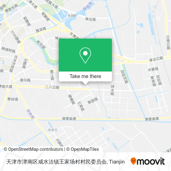 天津市津南区咸水沽镇王家场村村民委员会 map