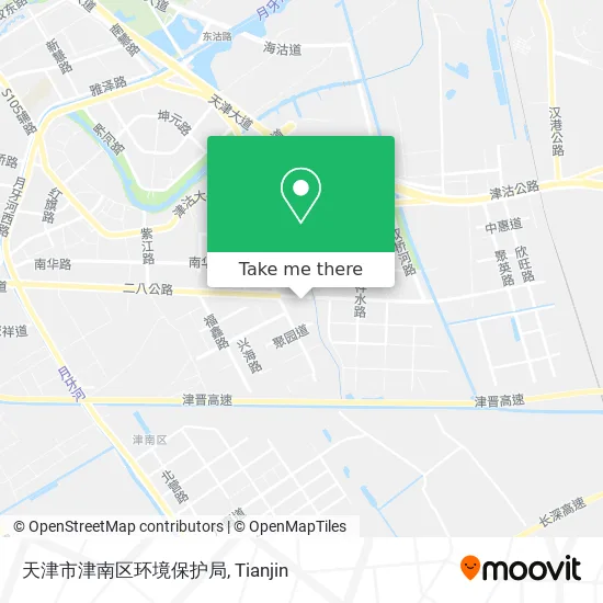 天津市津南区环境保护局 map