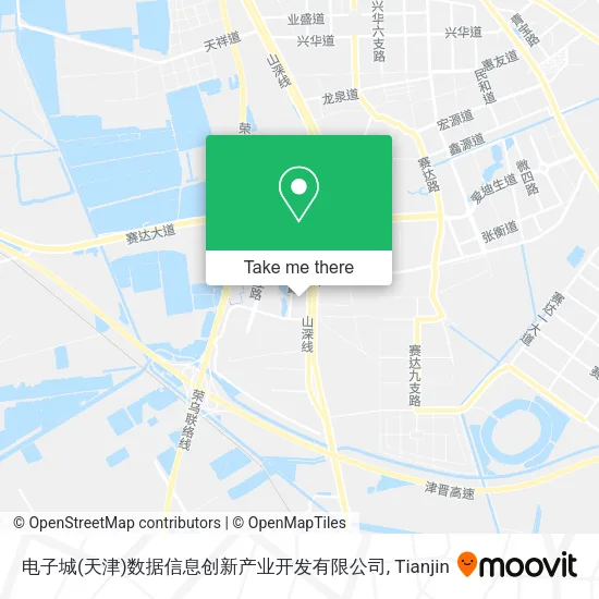 电子城(天津)数据信息创新产业开发有限公司 map