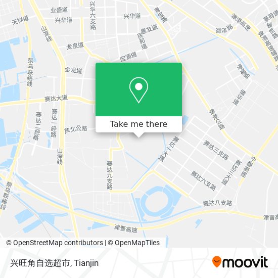 兴旺角自选超市 map