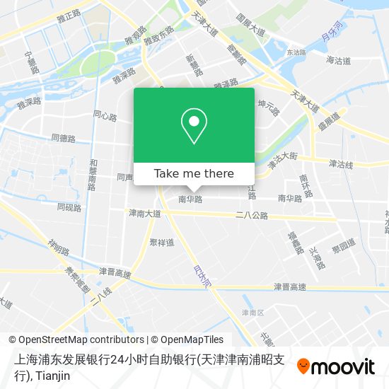上海浦东发展银行24小时自助银行(天津津南浦昭支行) map