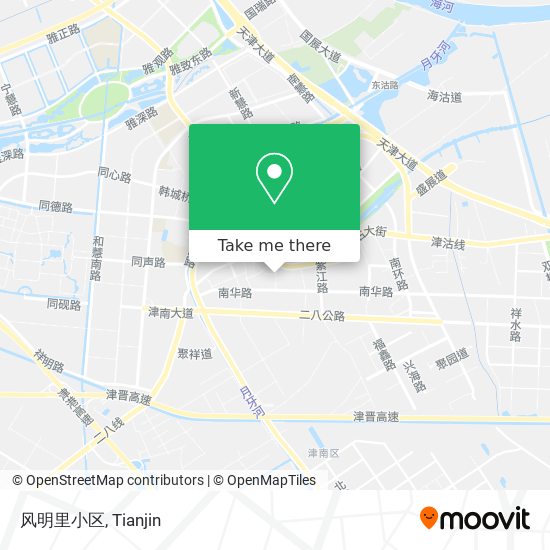 风明里小区 map