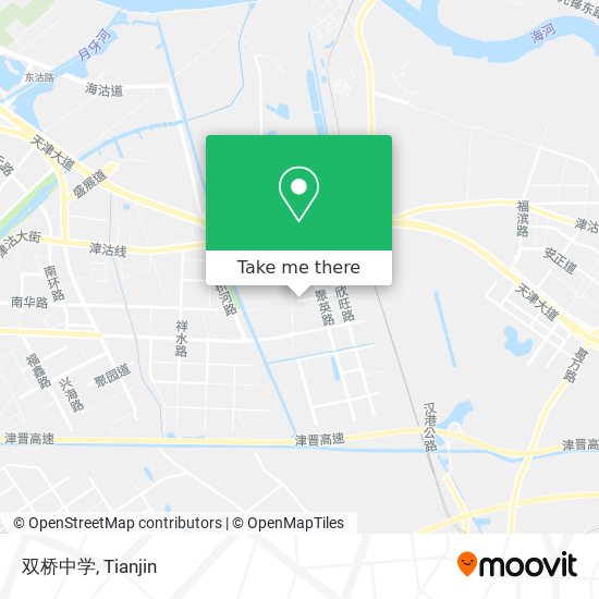 双桥中学 map