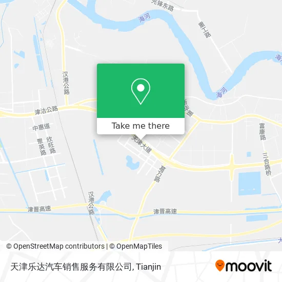 天津乐达汽车销售服务有限公司 map