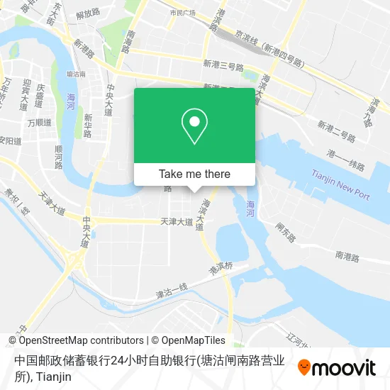 中国邮政储蓄银行24小时自助银行(塘沽闸南路营业所) map